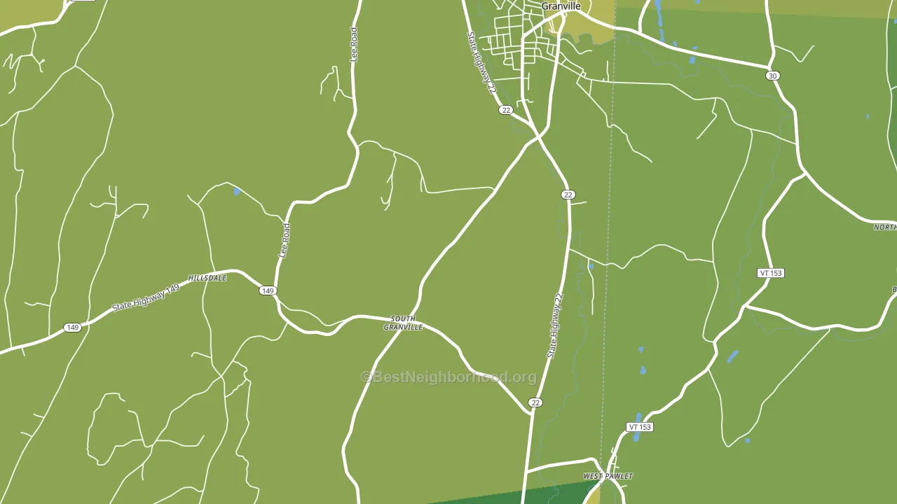 South Granville, NY block-group voter-turnout map