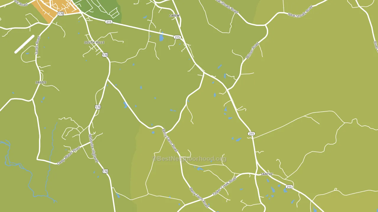 South Hills, SC block-group voter-turnout map