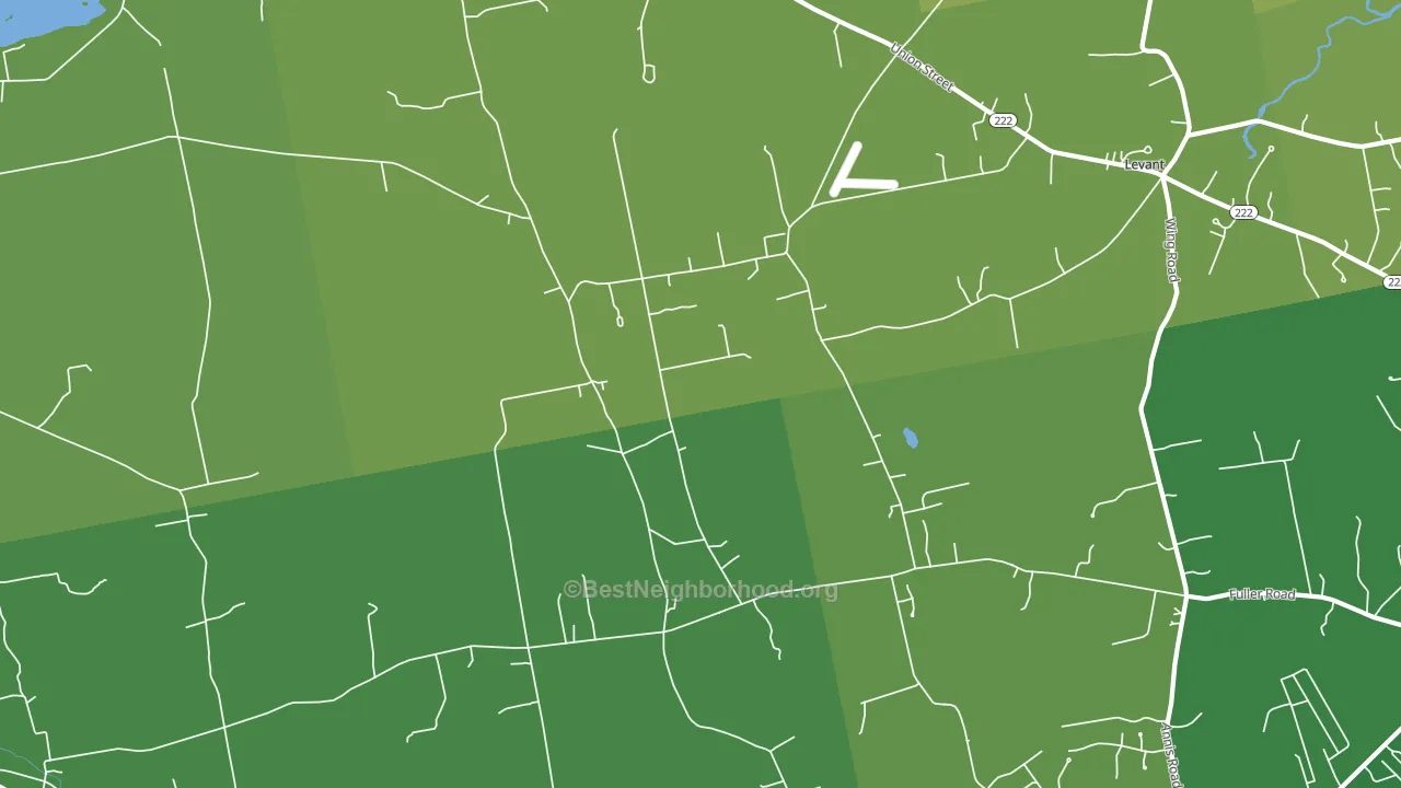 South Levant, ME block-group voter-turnout map