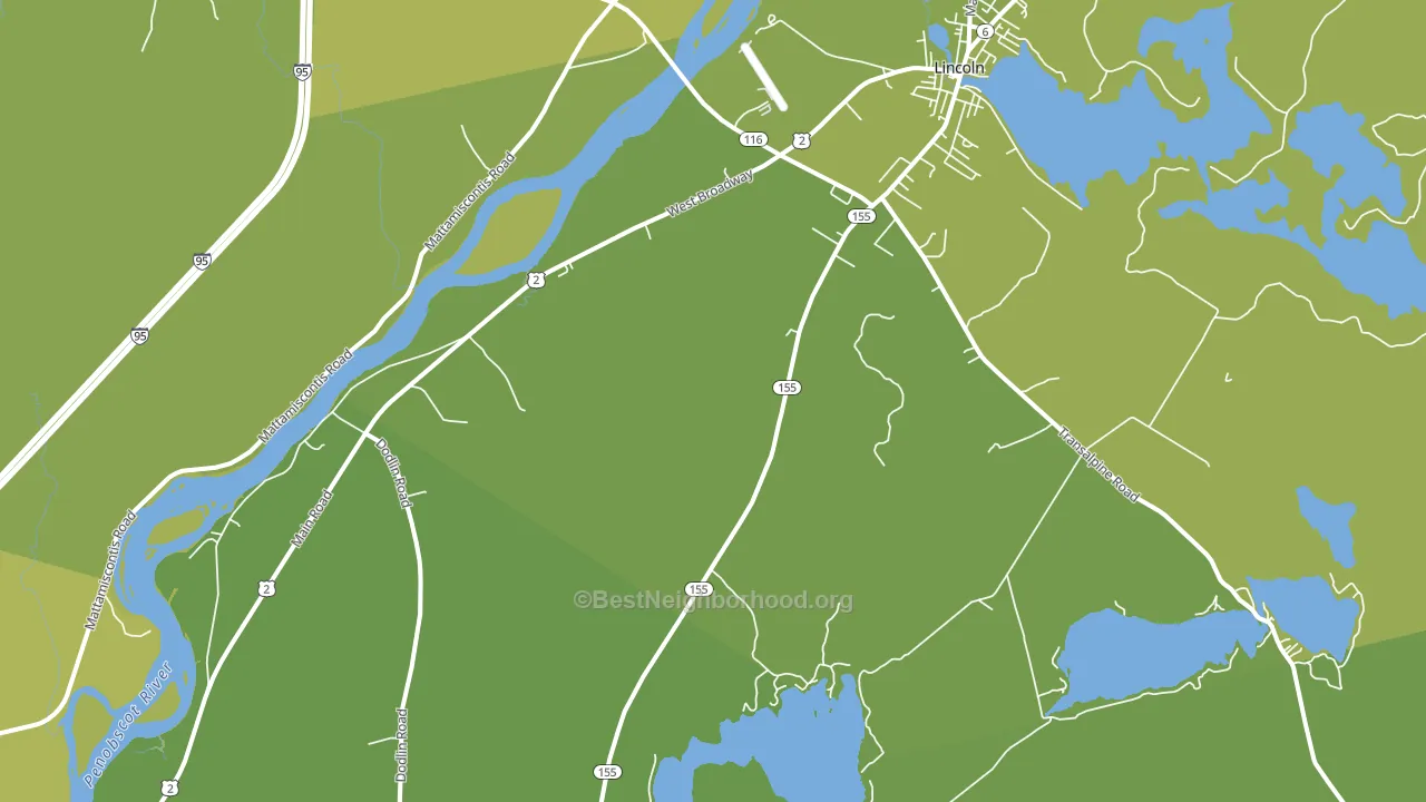 South Lincoln, ME block-group voter-turnout map