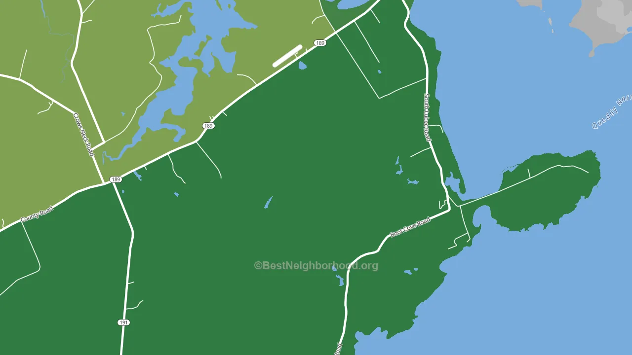 South Lubec, ME block-group voter-turnout map