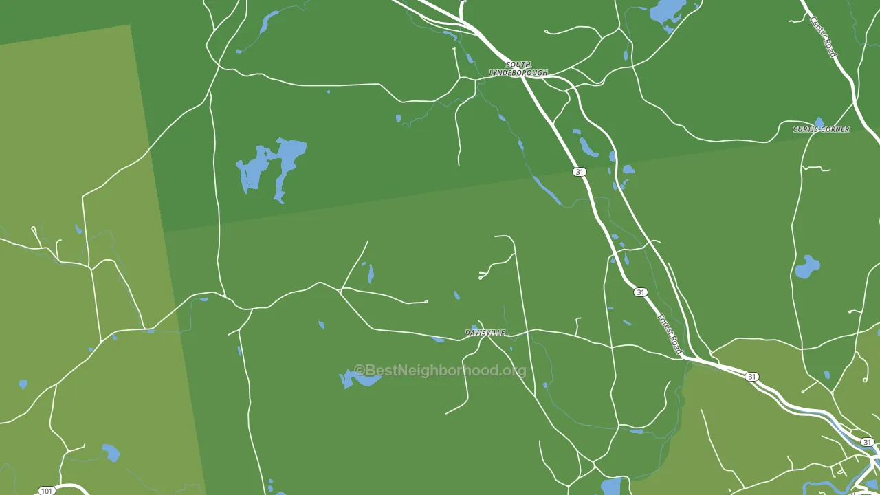 South Lyndeboro, NH block-group voter-turnout map