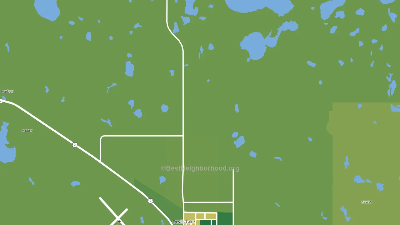 South Minnewaukan, ND block-group voter-turnout map