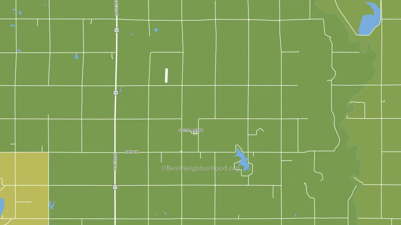 South Mound, KS block-group voter-turnout map