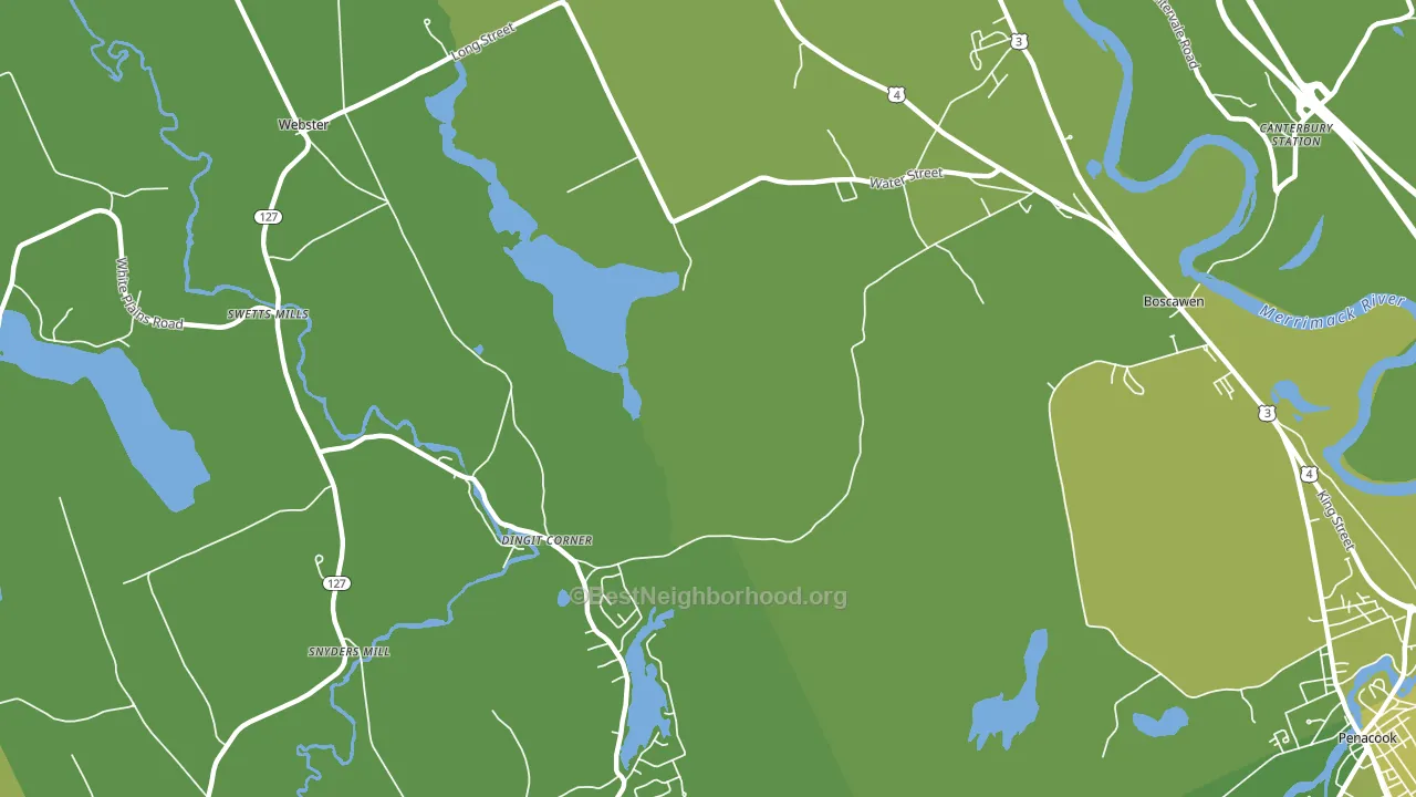 South Newbury, NH block-group voter-turnout map