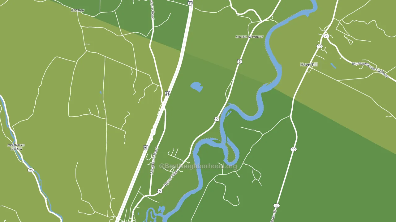 South Newbury, VT block-group voter-turnout map
