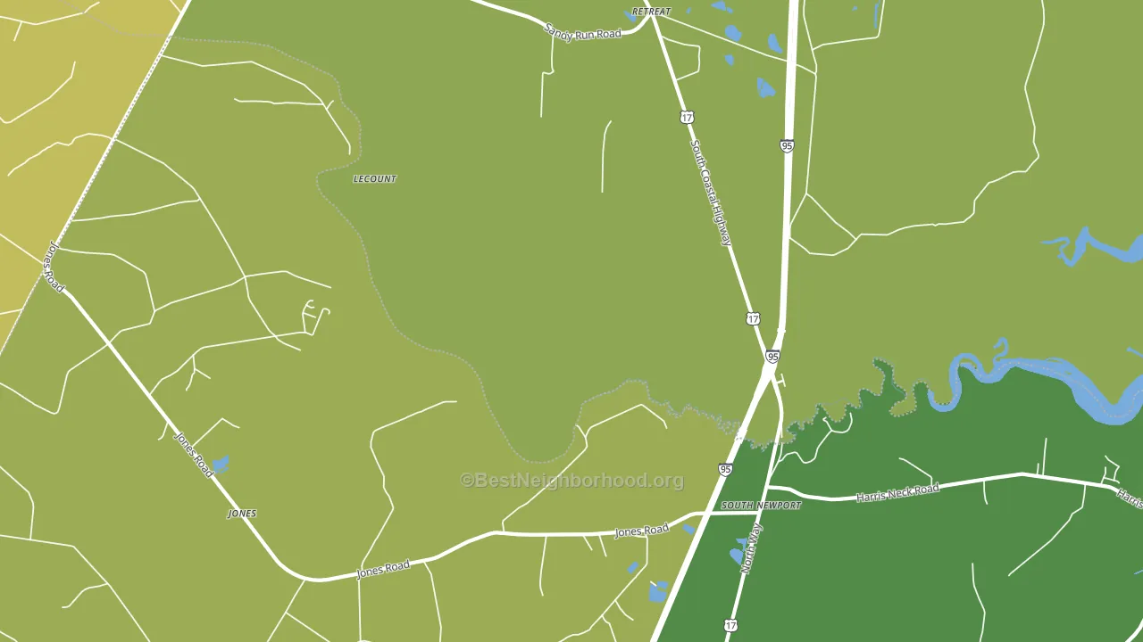 South Newport, GA block-group voter-turnout map