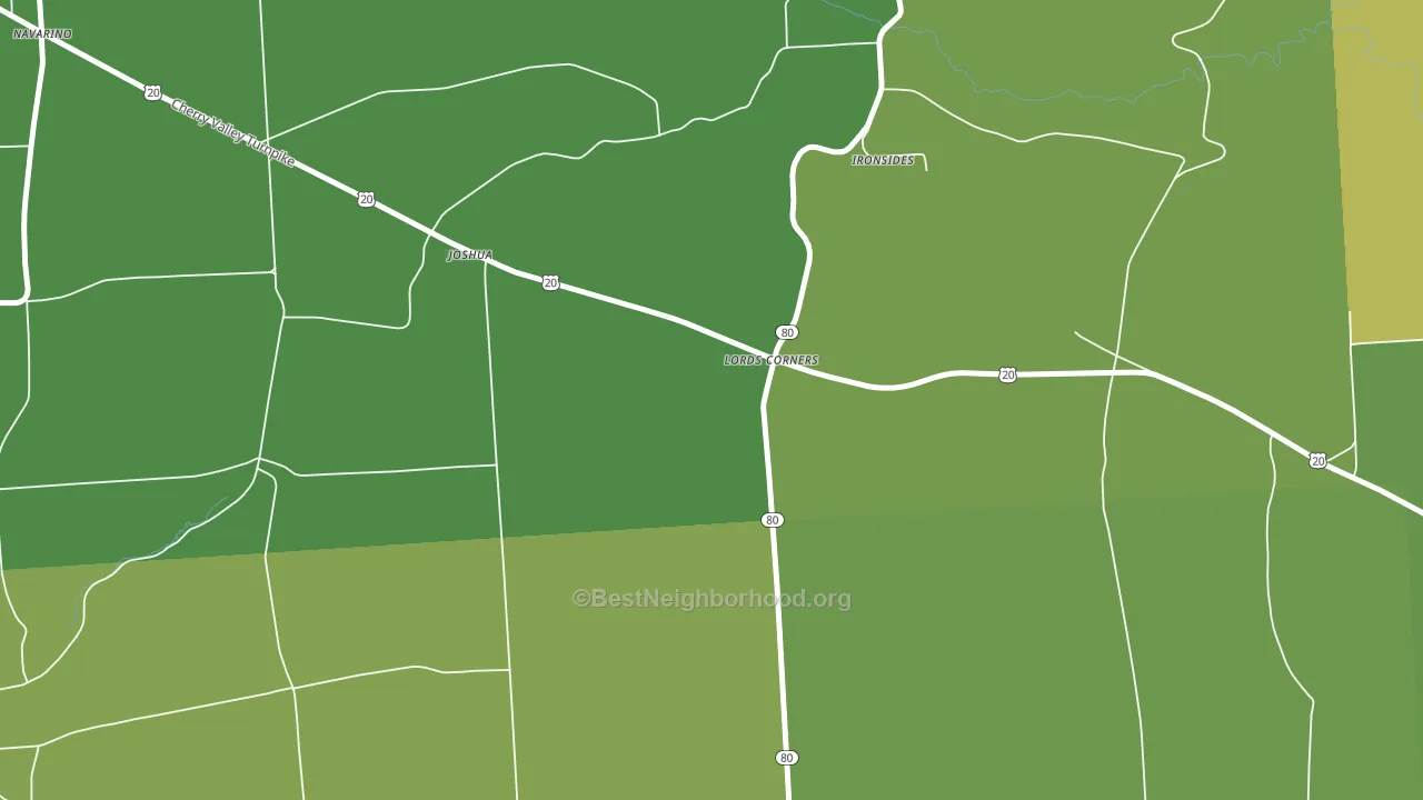 South Onondaga, NY block-group voter-turnout map