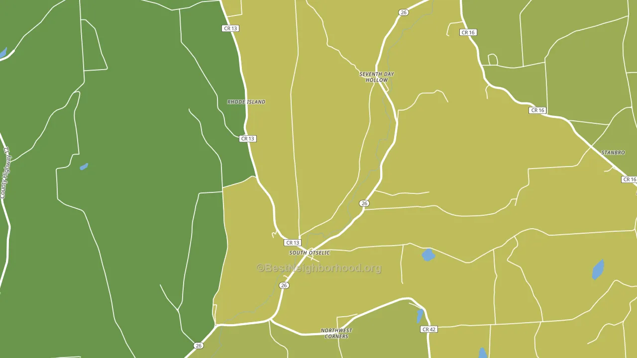 South Otselic, NY block-group voter-turnout map