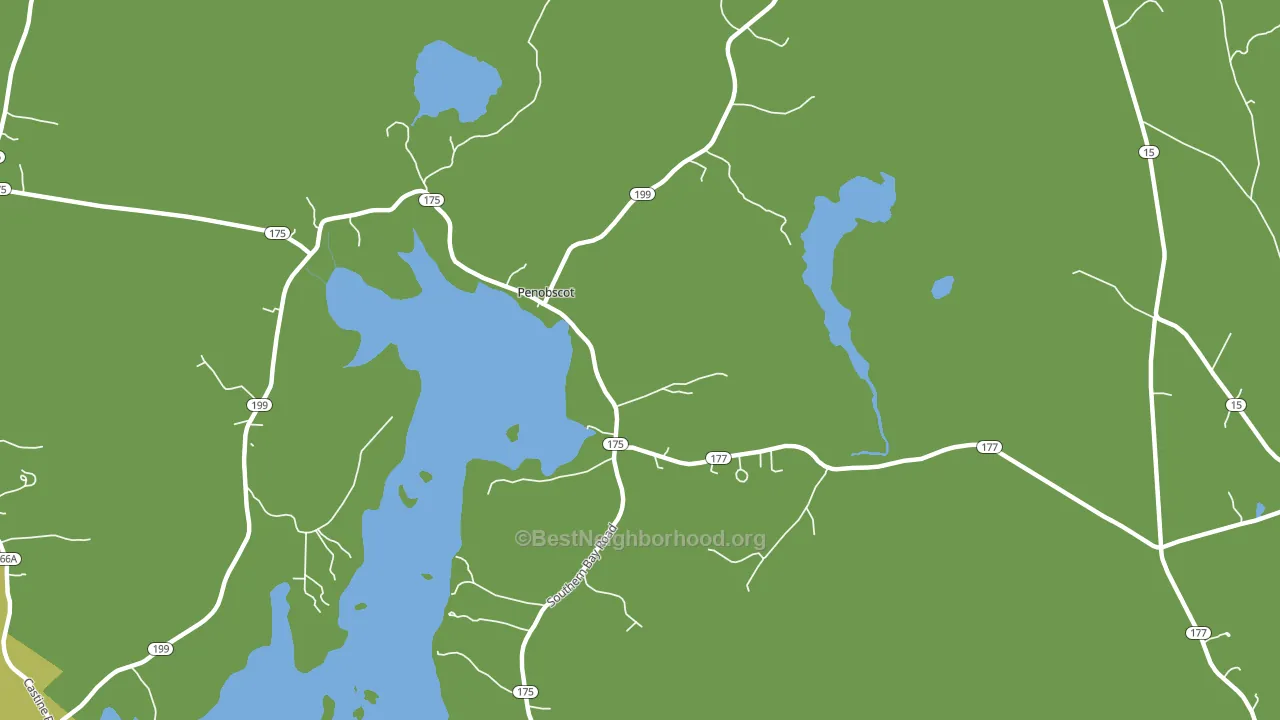 South Penobscot, ME block-group voter-turnout map