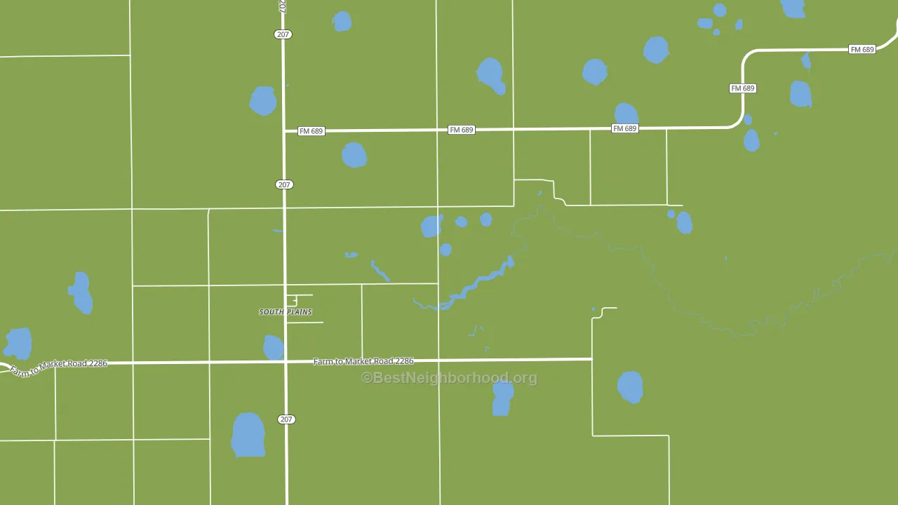South Plains, TX block-group voter-turnout map