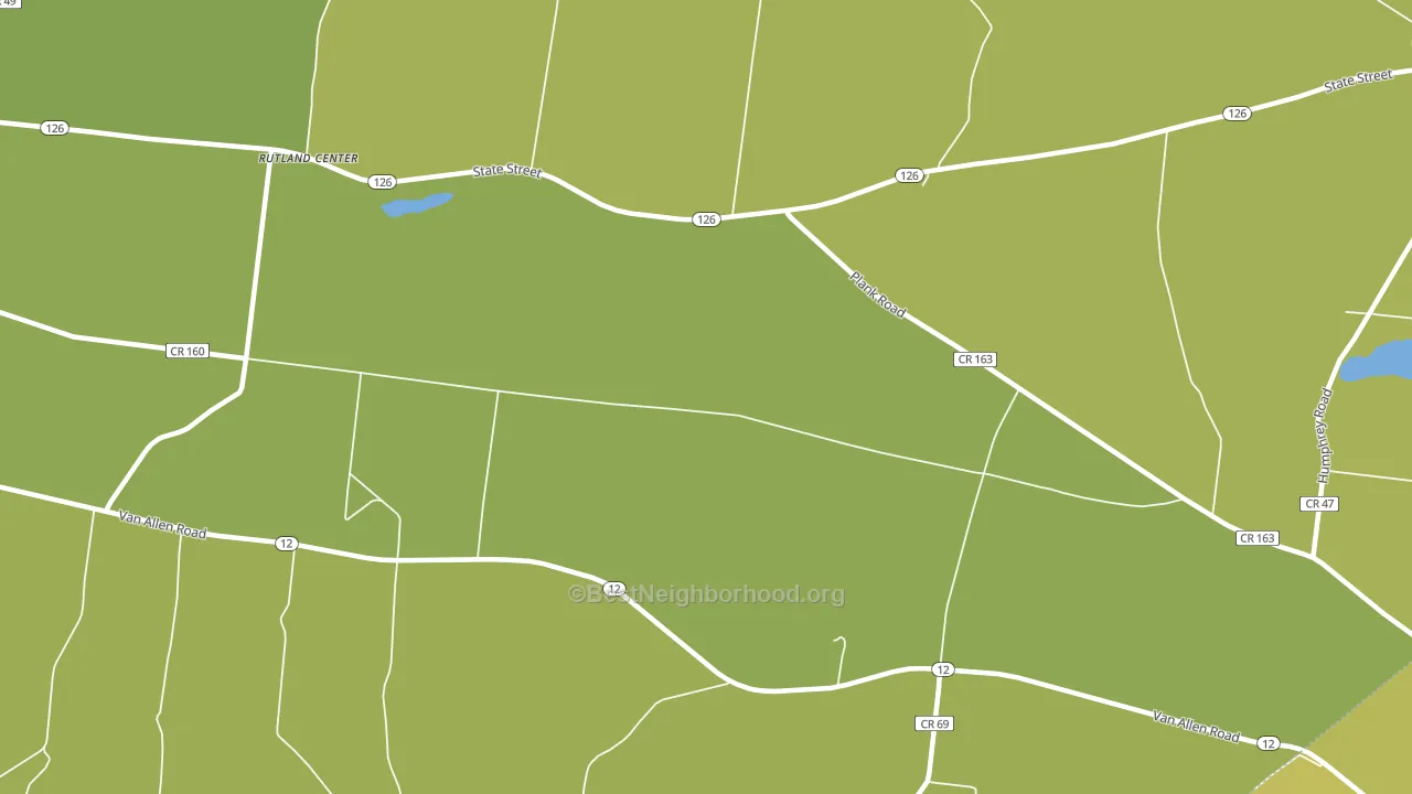 South Rutland, NY block-group voter-turnout map