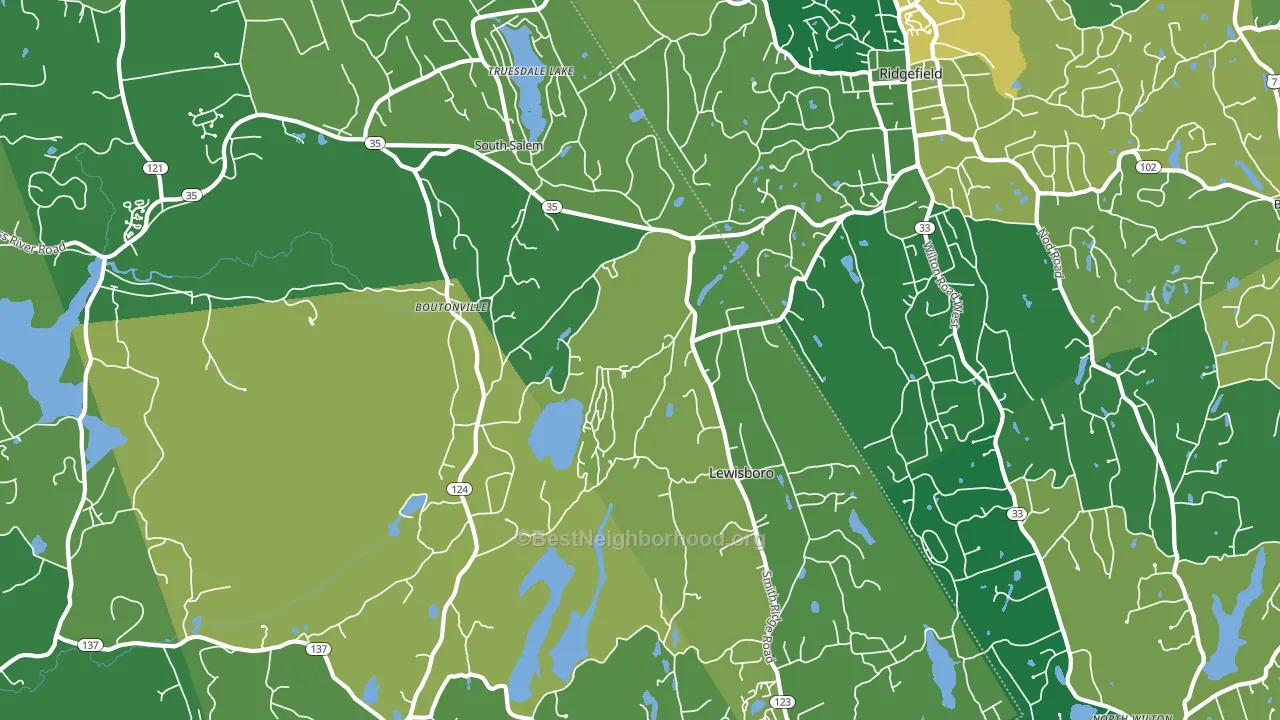 South Salem, NY block-group voter-turnout map