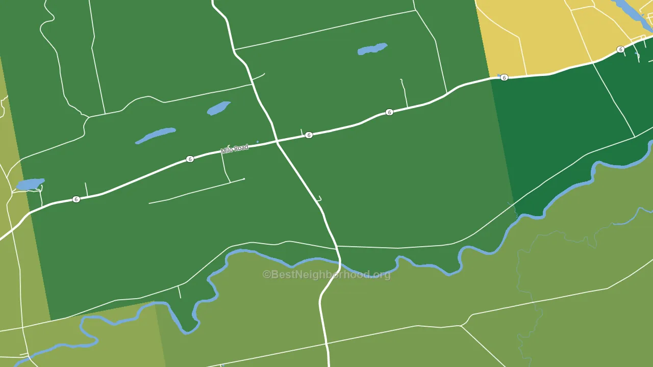 South Sebec, ME block-group voter-turnout map
