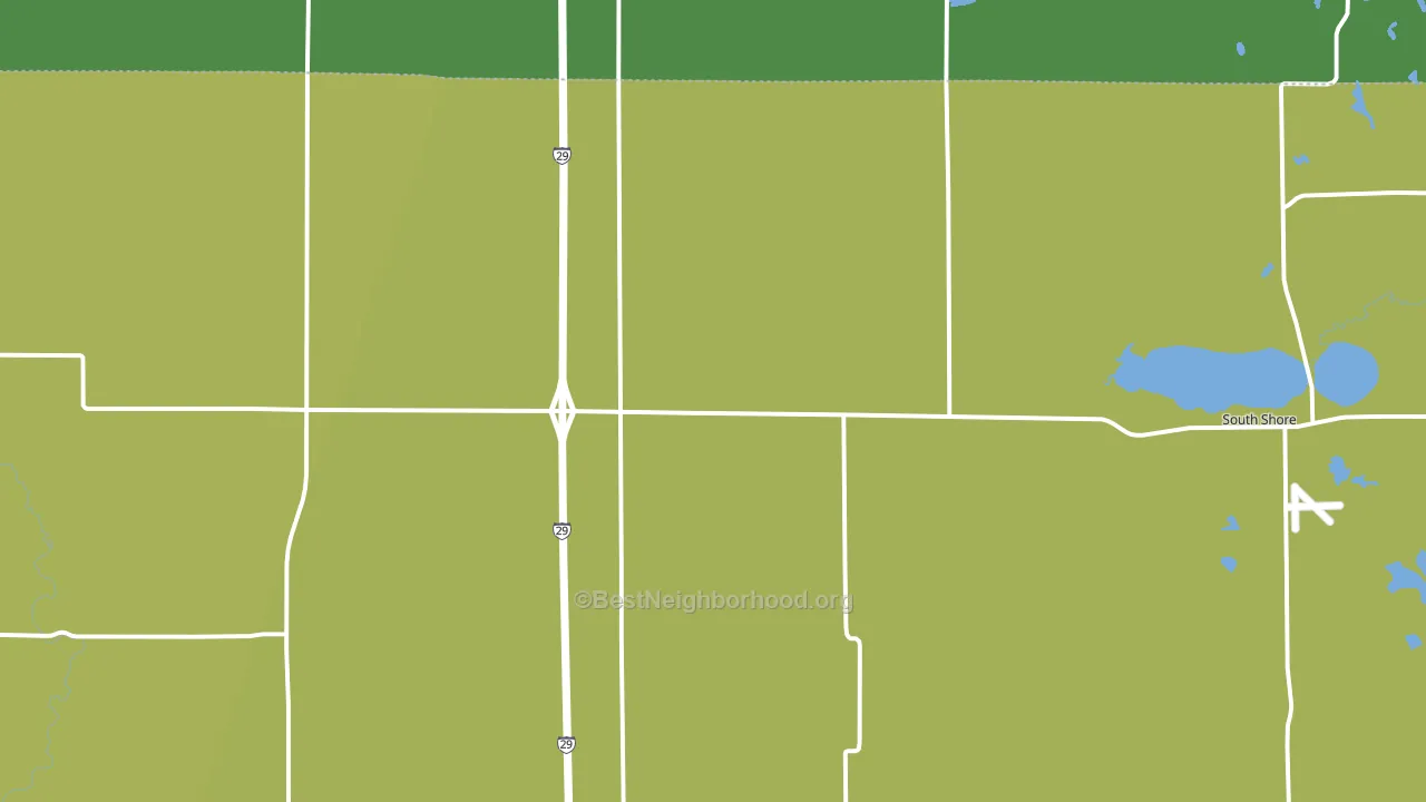 South Shore, SD block-group voter-turnout map
