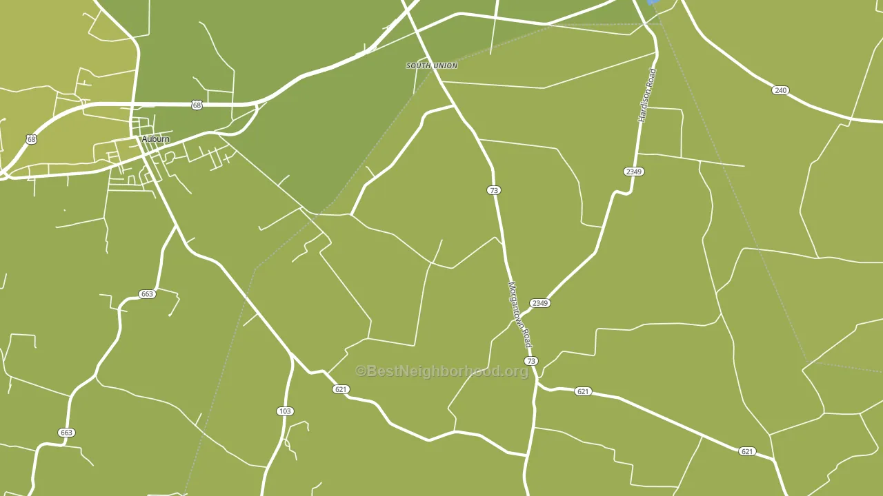 South Union, KY block-group voter-turnout map
