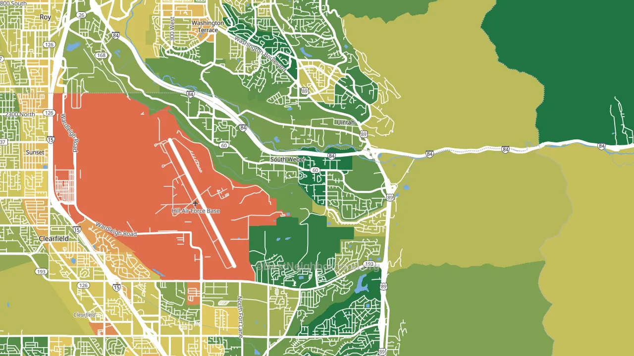 South Weber, UT block-group voter-turnout map