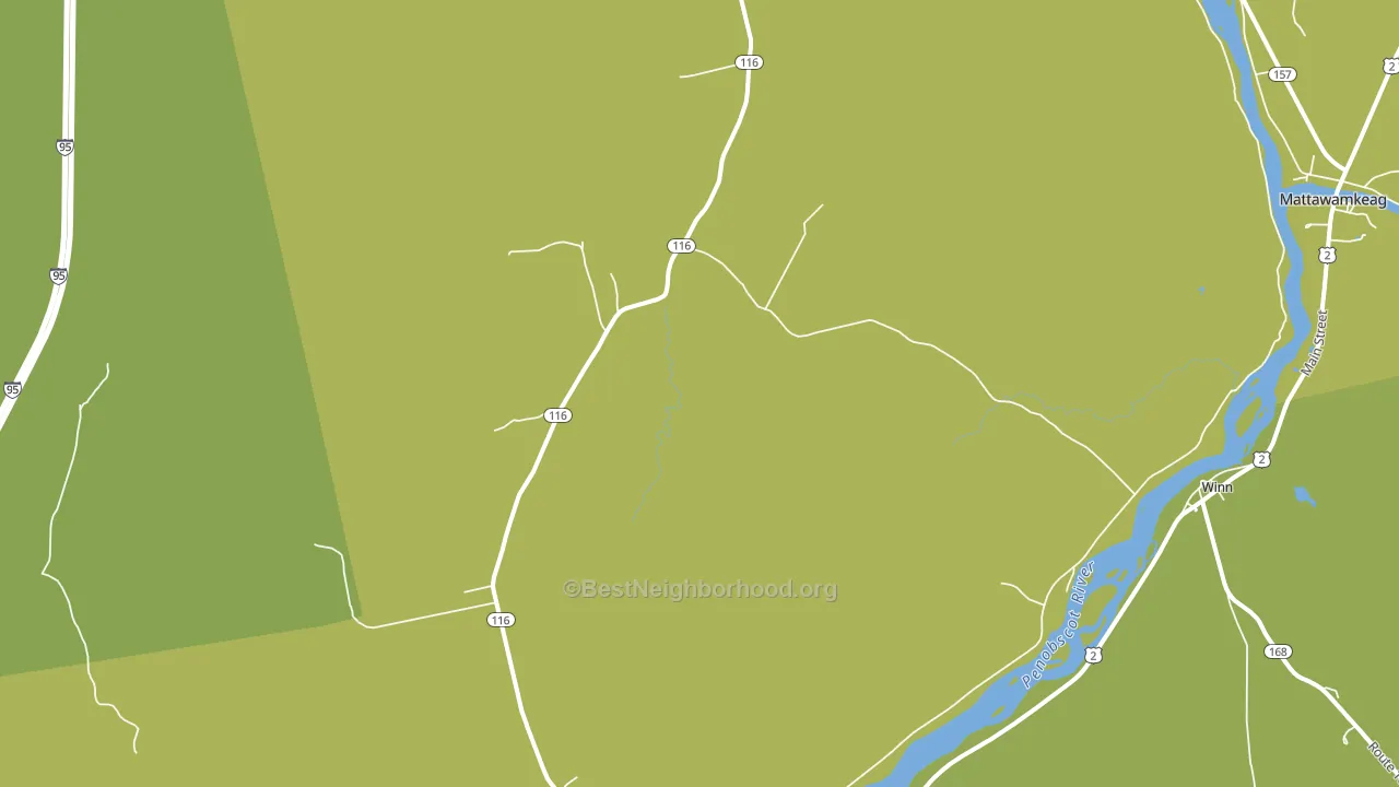 South Woodville, ME block-group voter-turnout map