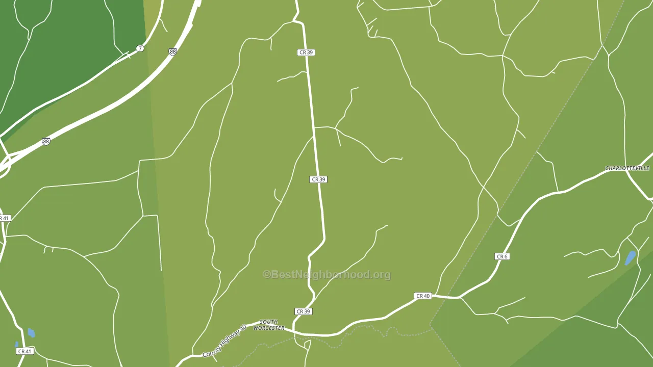 South Worcester, NY block-group voter-turnout map