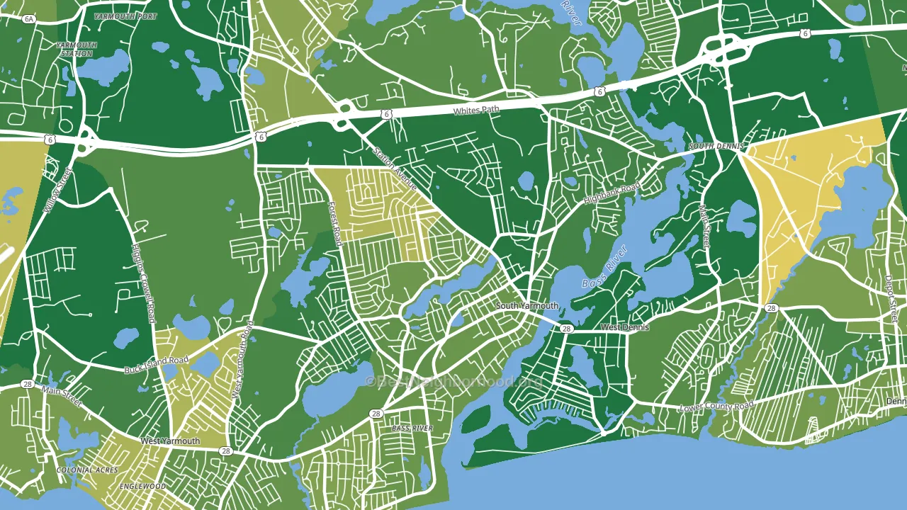 South Yarmouth, MA block-group voter-turnout map
