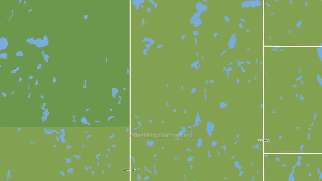 Southam, ND block-group voter-turnout map