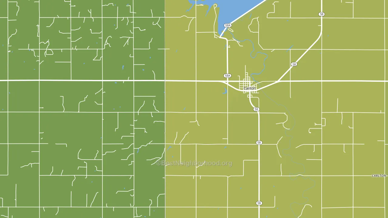 Southard, OK block-group voter-turnout map