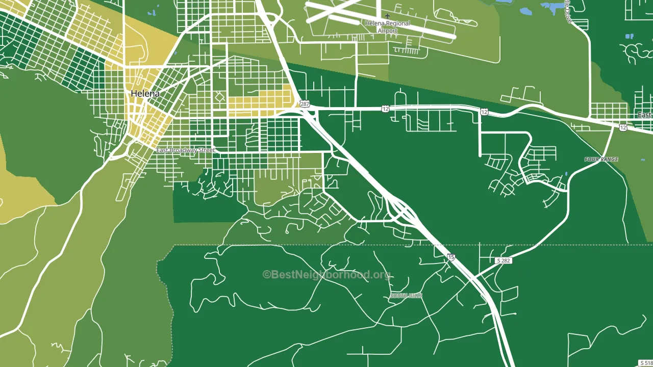 Southeast, Helena, MT block-group voter-turnout map