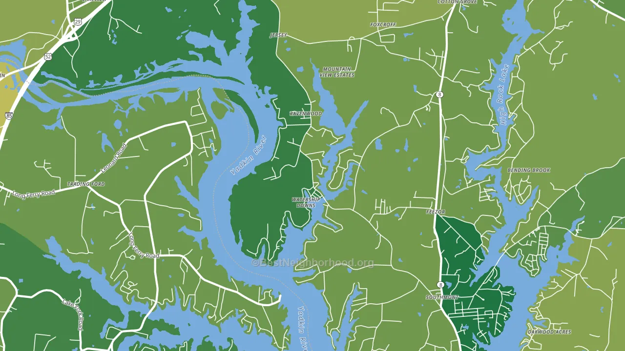 Southmont, NC block-group voter-turnout map