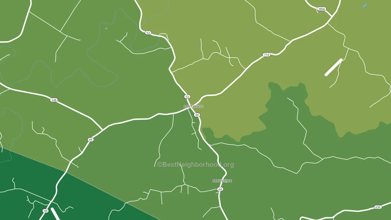 Southville, KY block-group voter-turnout map