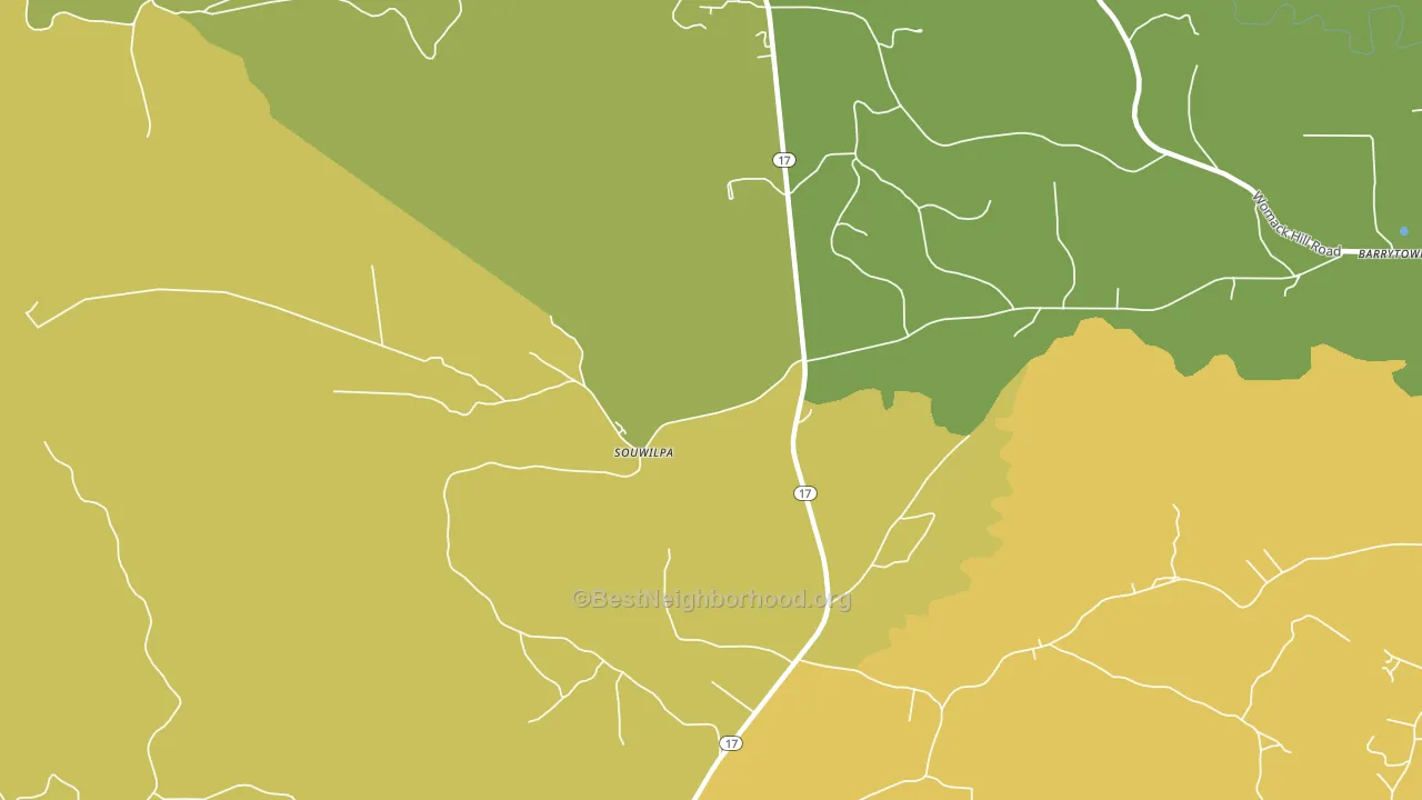 Souwilpa, AL block-group voter-turnout map