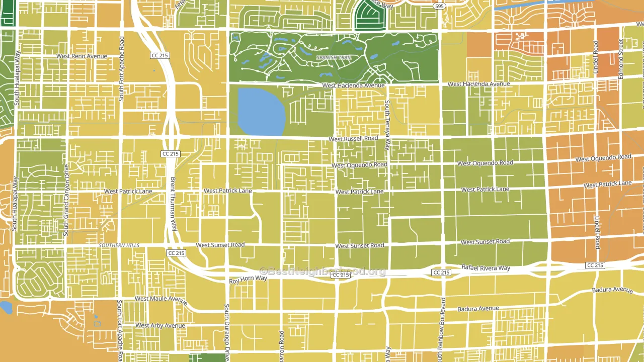 Sovana, Spring Valley, NV block-group voter-turnout map