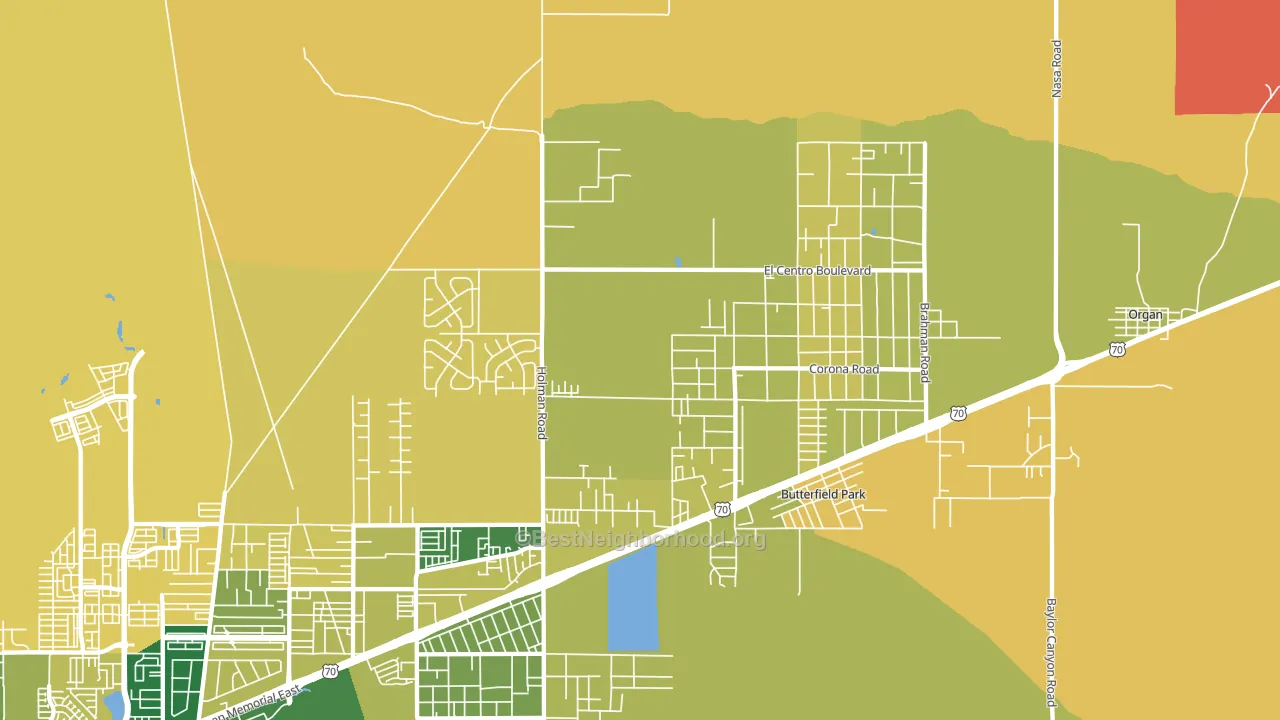 Spaceport City, NM block-group voter-turnout map