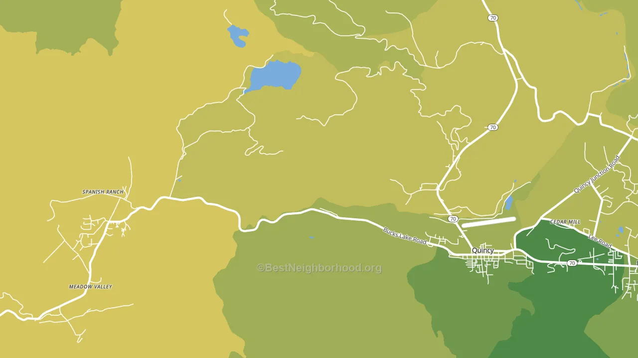 Spanish Ranch, CA block-group voter-turnout map