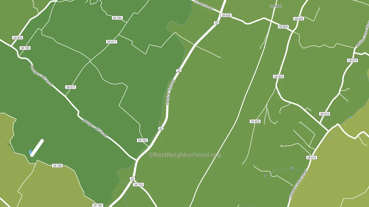 Sparkling Springs, VA block-group voter-turnout map