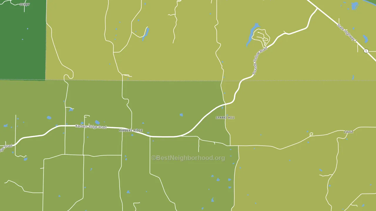 Sparks Hill, IL block-group voter-turnout map
