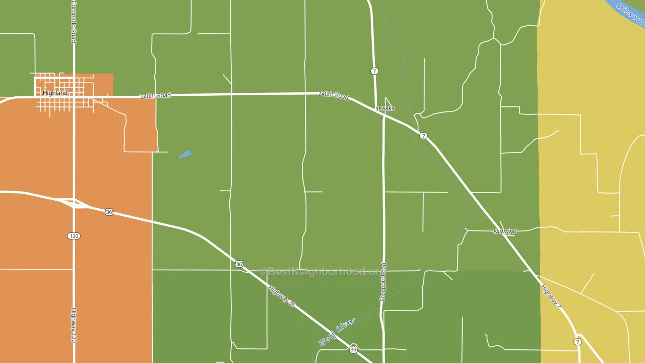 Sparks, KS block-group voter-turnout map