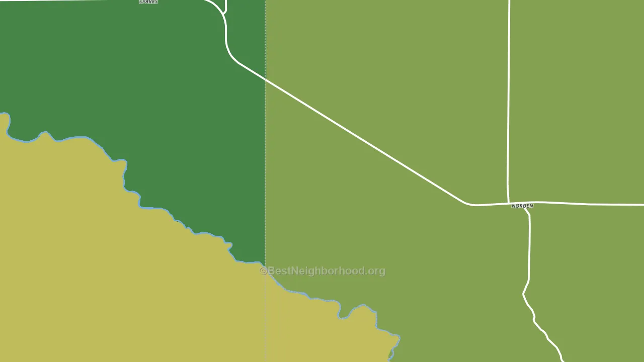 Sparks, NE block-group voter-turnout map