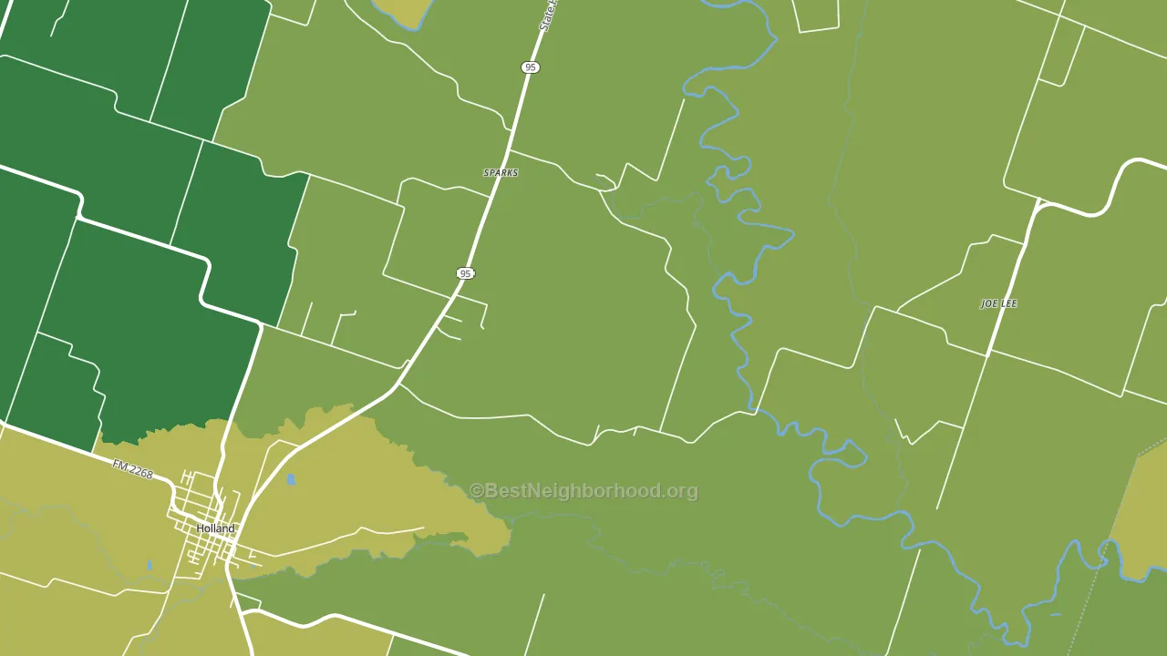 Sparks, TX block-group voter-turnout map