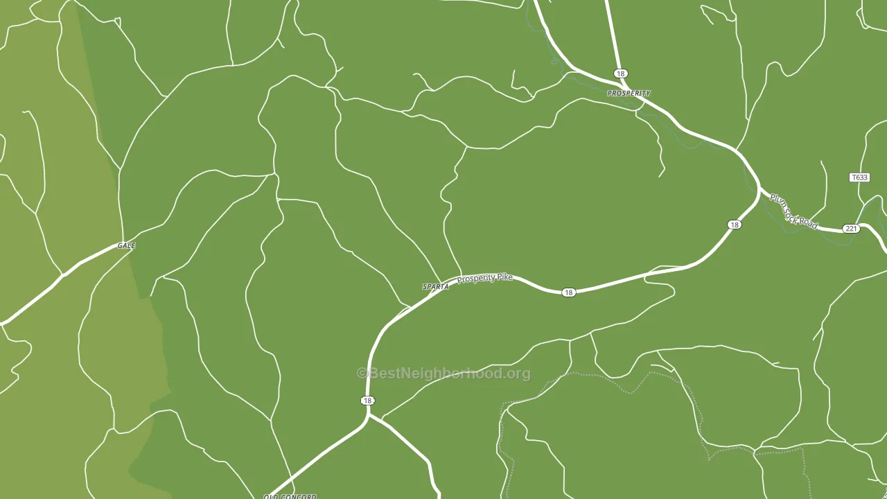 Sparta, PA block-group voter-turnout map