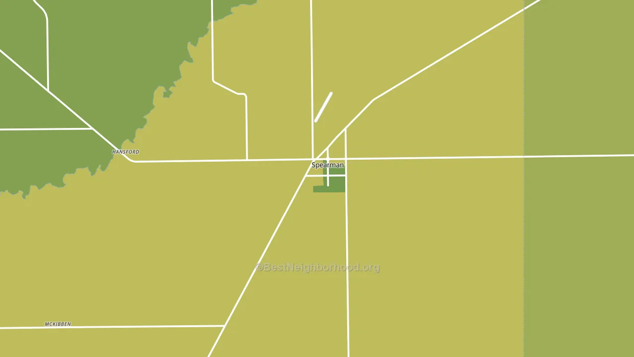 Spearman, TX block-group voter-turnout map