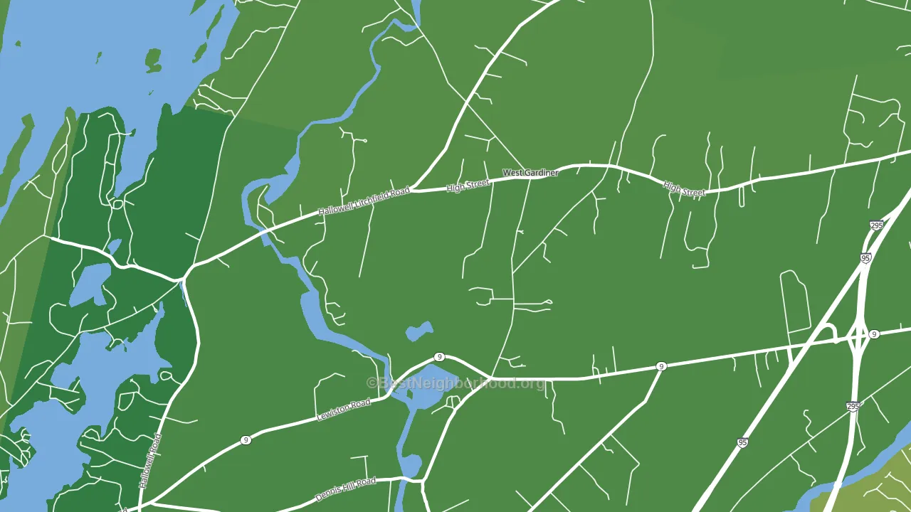 Spears Corner, ME block-group voter-turnout map