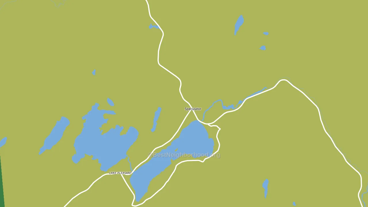 Speculator, NY block-group voter-turnout map