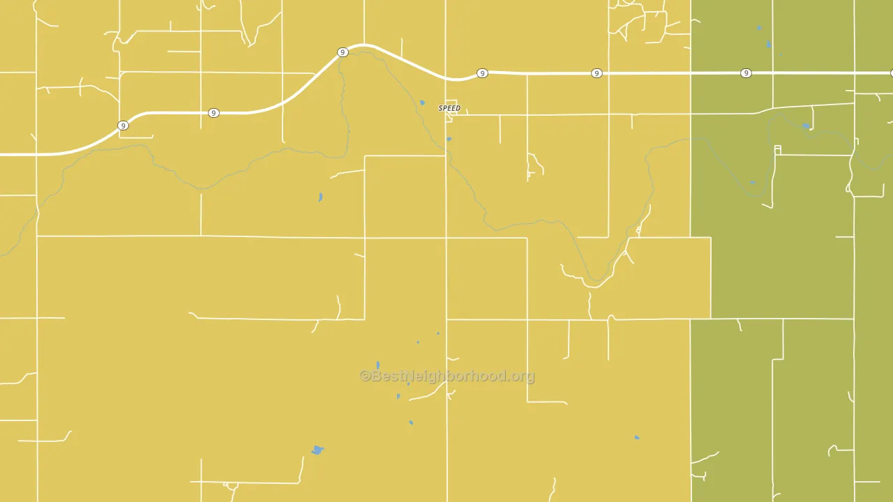 Speed, KS block-group voter-turnout map