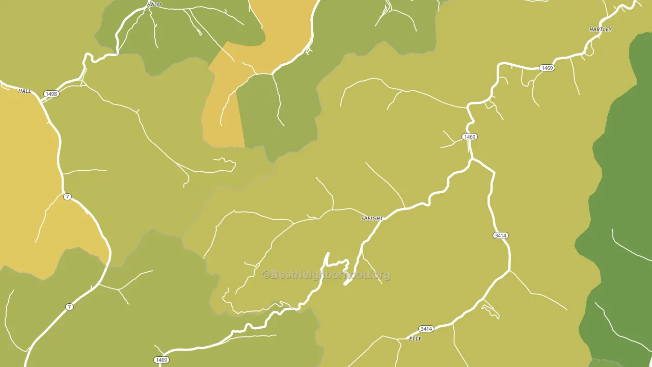 Speight, KY block-group voter-turnout map