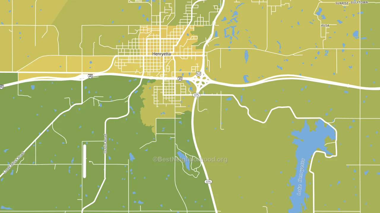 Spelter City, OK block-group voter-turnout map