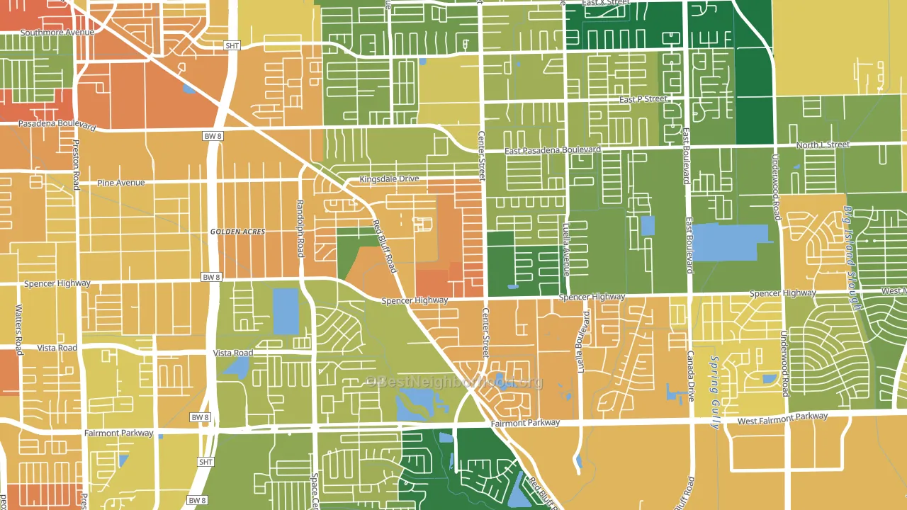 Spencer View Terrace, Deer Park, TX block-group voter-turnout map