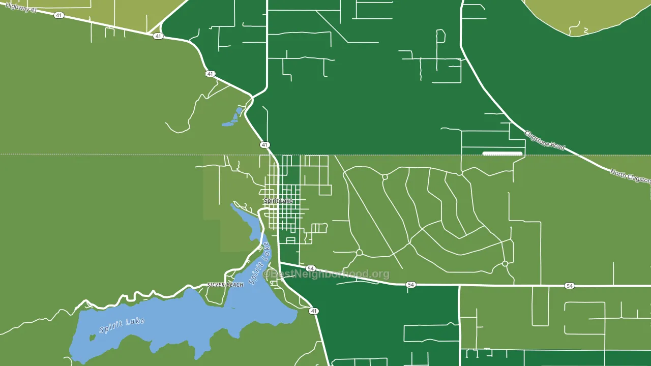 Spirit Lake, ID block-group voter-turnout map