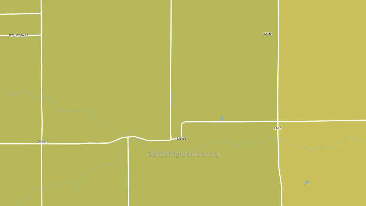 Spivey, KS block-group voter-turnout map