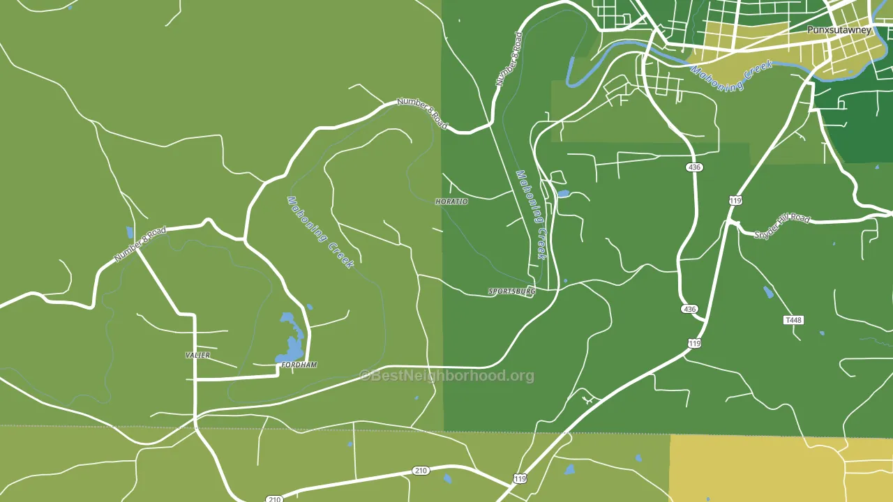 Sportsburg, PA block-group voter-turnout map