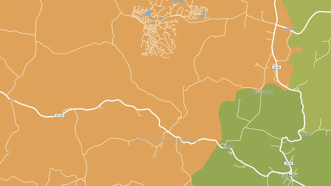 Spot, TN block-group voter-turnout map